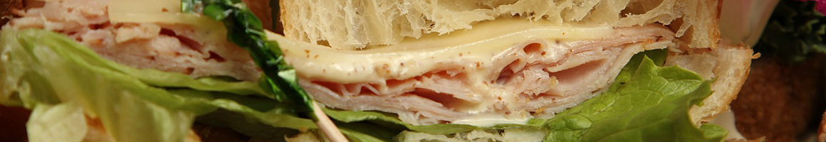 Eating Deli Sandwich at The Deli restaurant in Clarksville, TN.